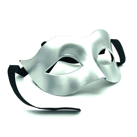 Metallic Mask Male Silver