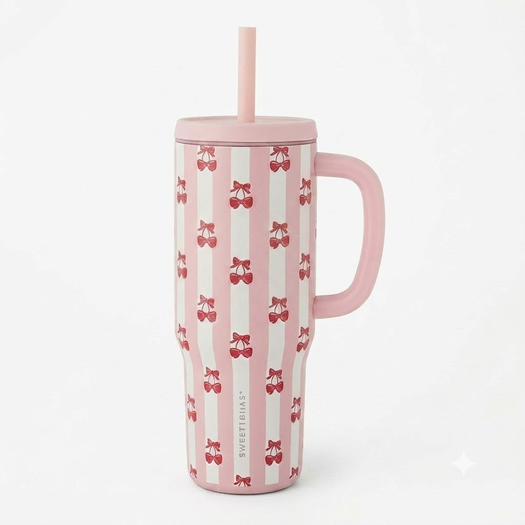 30oz Handled Tumbler - 3D Cherry