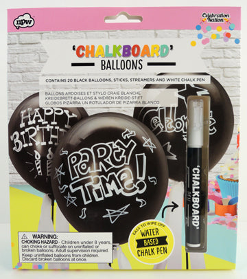 Chalkboard Balloons