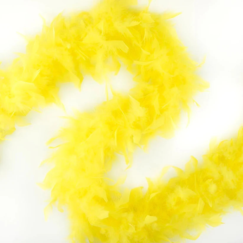 Chandelle Feather Boa - Lightweight - Fluorescent Yellow