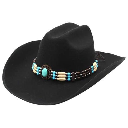 Cowboy Hat with Native Beads