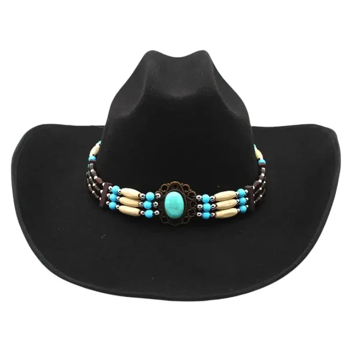 Cowboy Hat with Native Beads