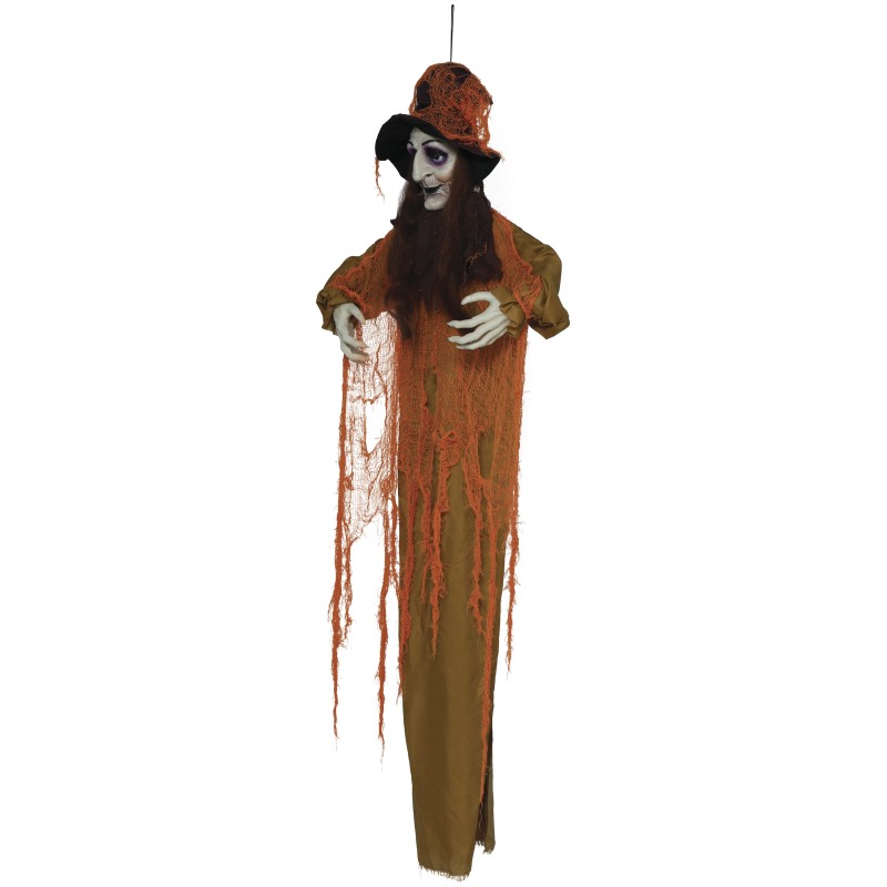 6 FT Hanging Animated Witch