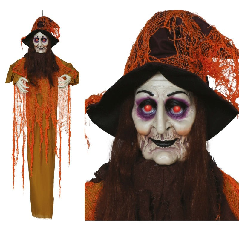 6 FT Hanging Animated Witch