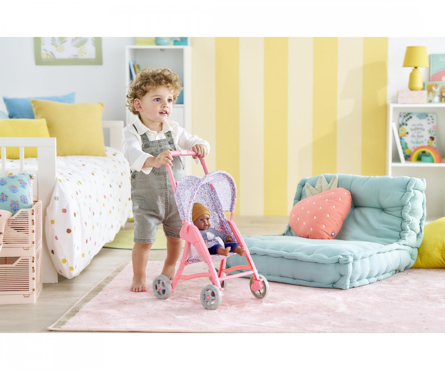 Bebe 12" Stroller - Flowered