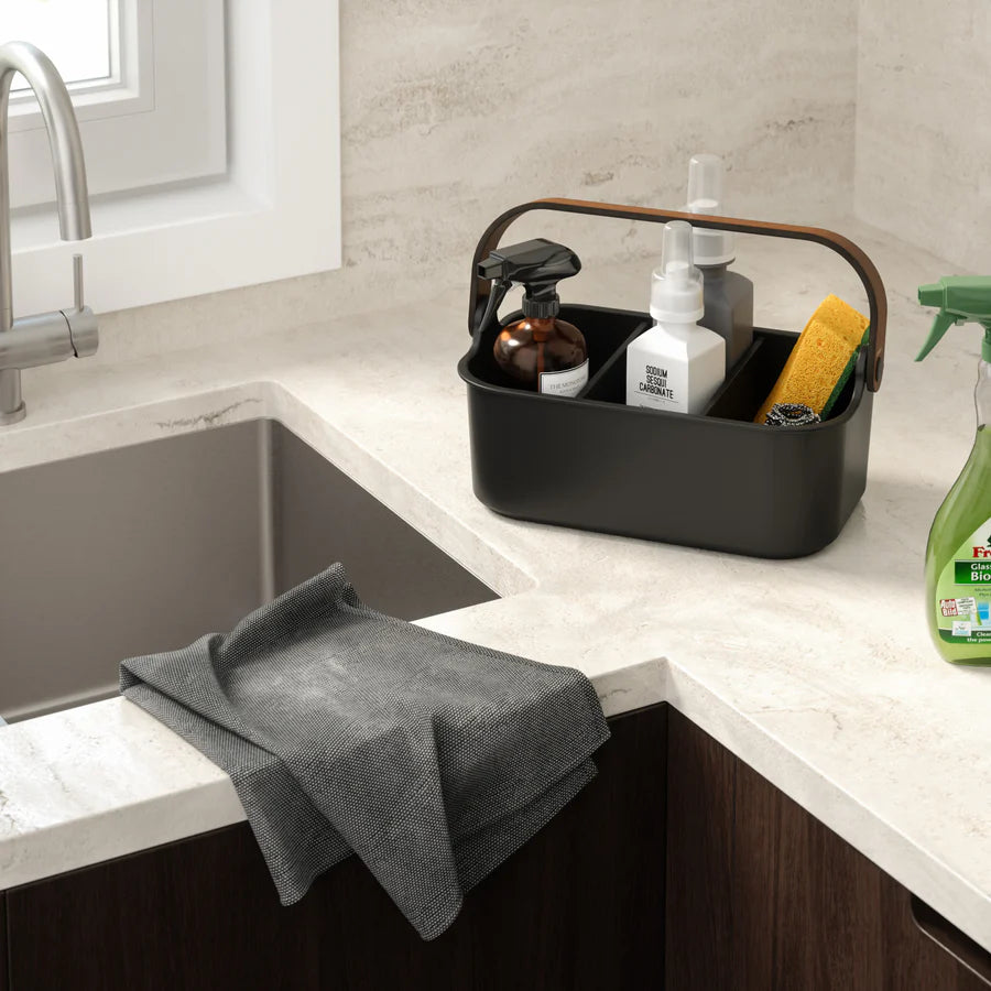 Bellwood Stackable Bin Black/Walnut