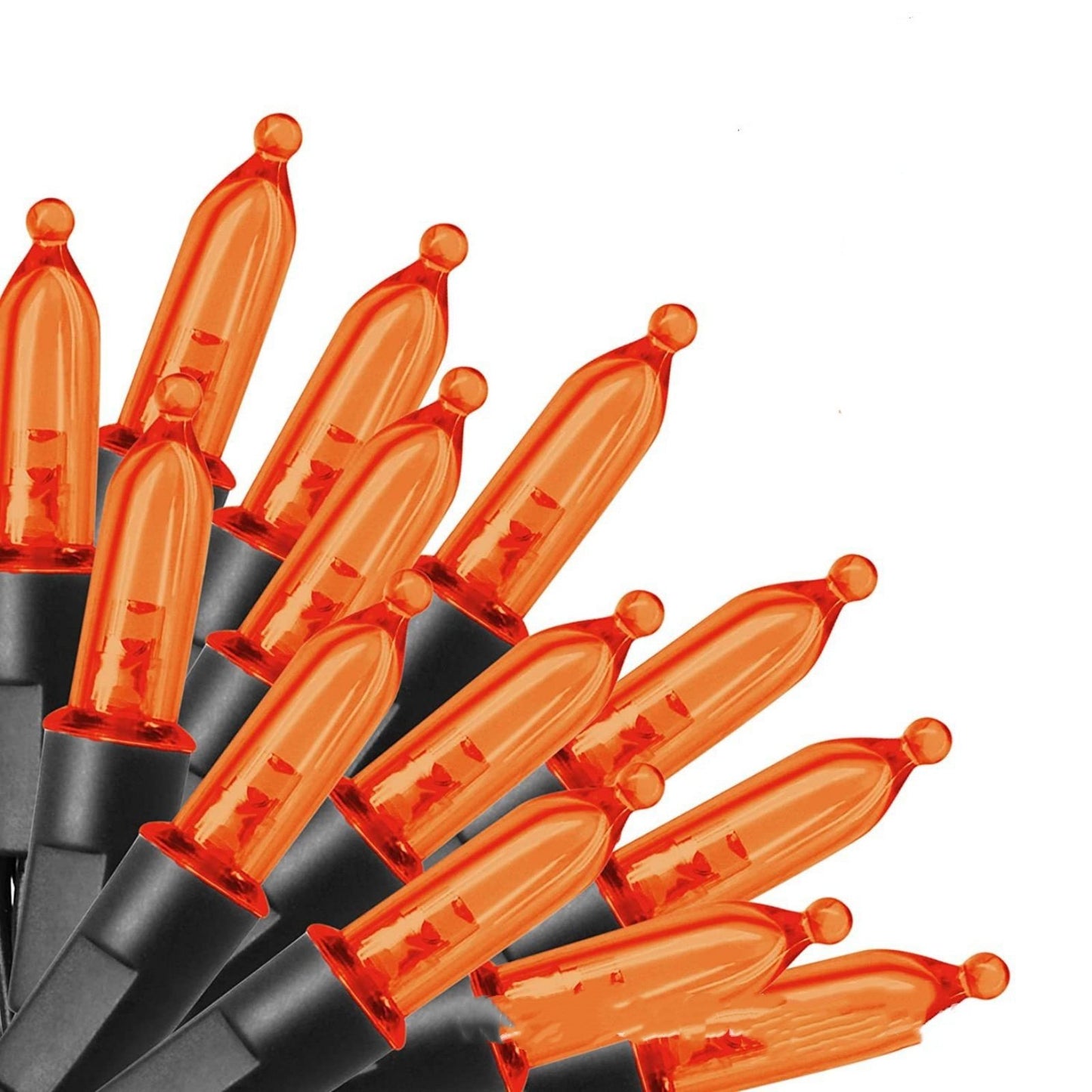 50pk Halloween Indoor Incandescent String Lights Orange