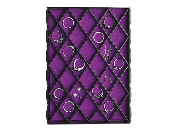 Diamond Jewelry Tray Set Black