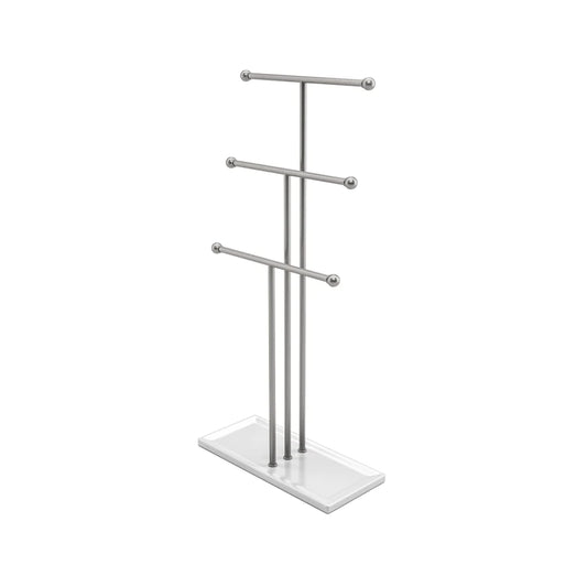 Trigen Jewelry Stand White/Nickel