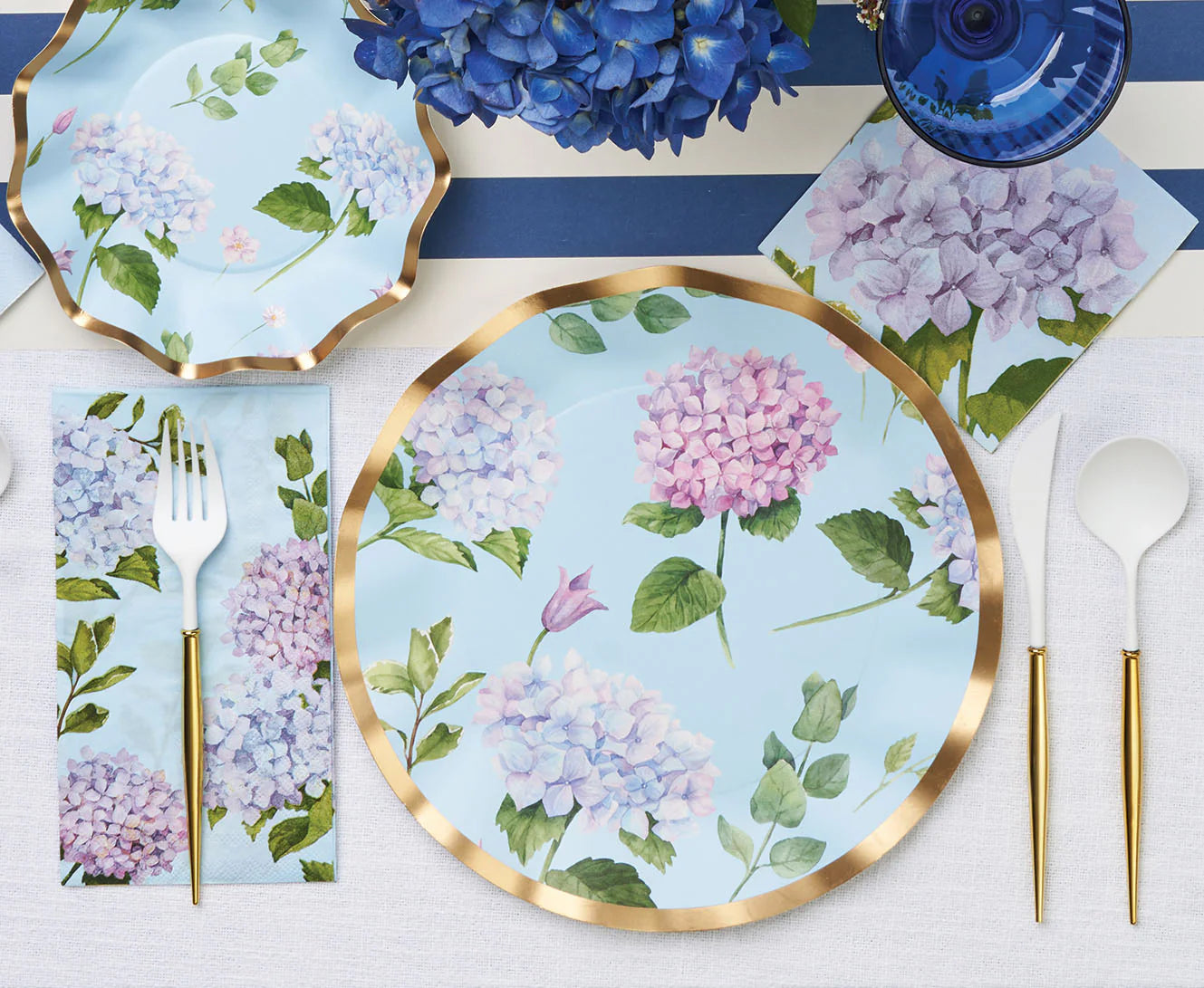 Cocktail Napkin Hydrangeas