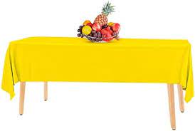 54" X 108" Table cover 0.075mm Sunshine Yellow