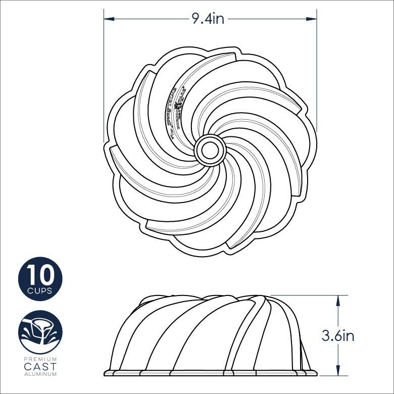 10 Cup Swirl Bundt Pan