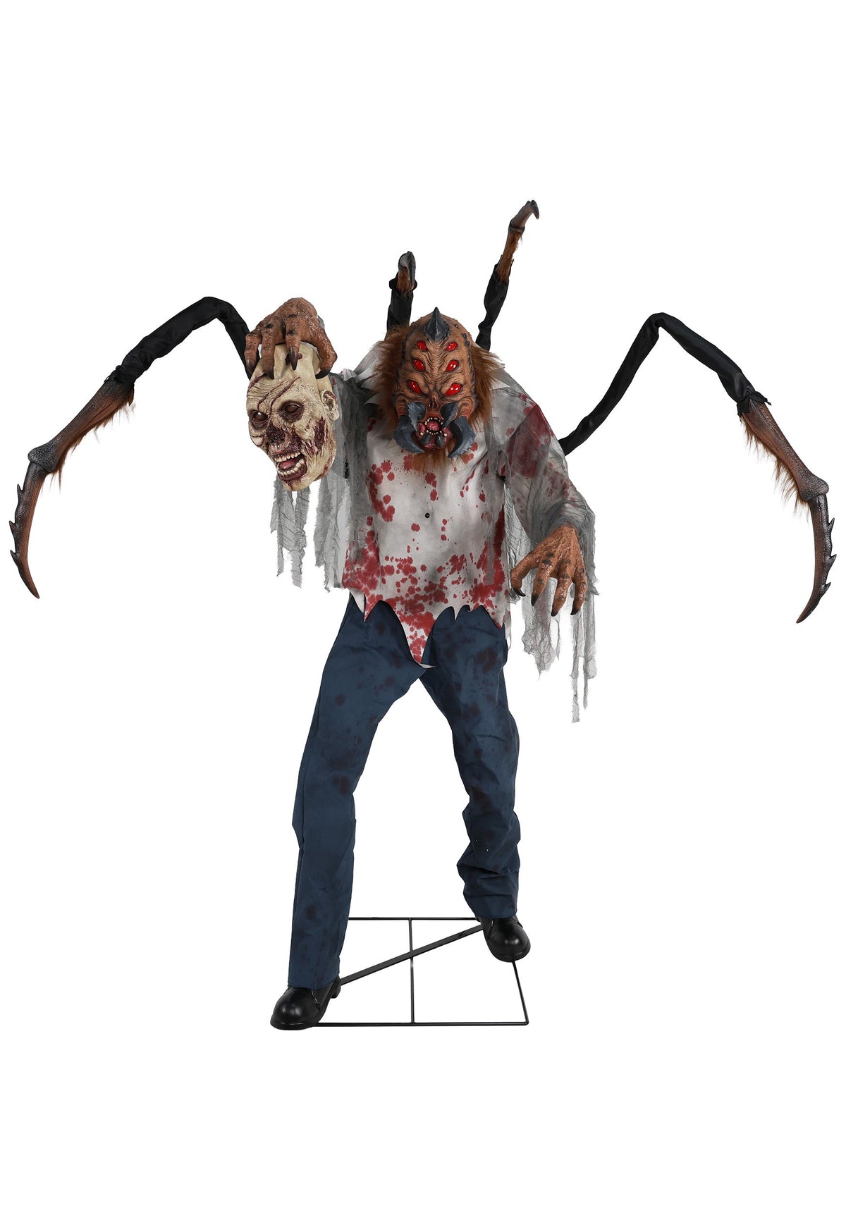 6 FT Animated Spider Monster Dr. Fangor Halloween Decoration