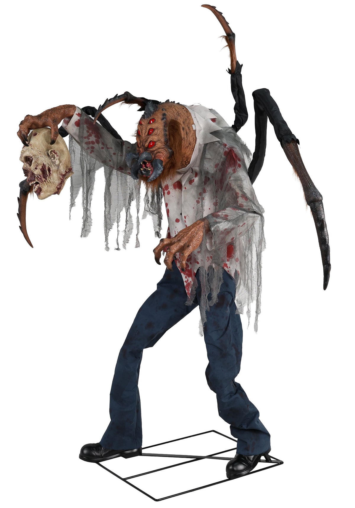 6 FT Animated Spider Monster Dr. Fangor Halloween Decoration