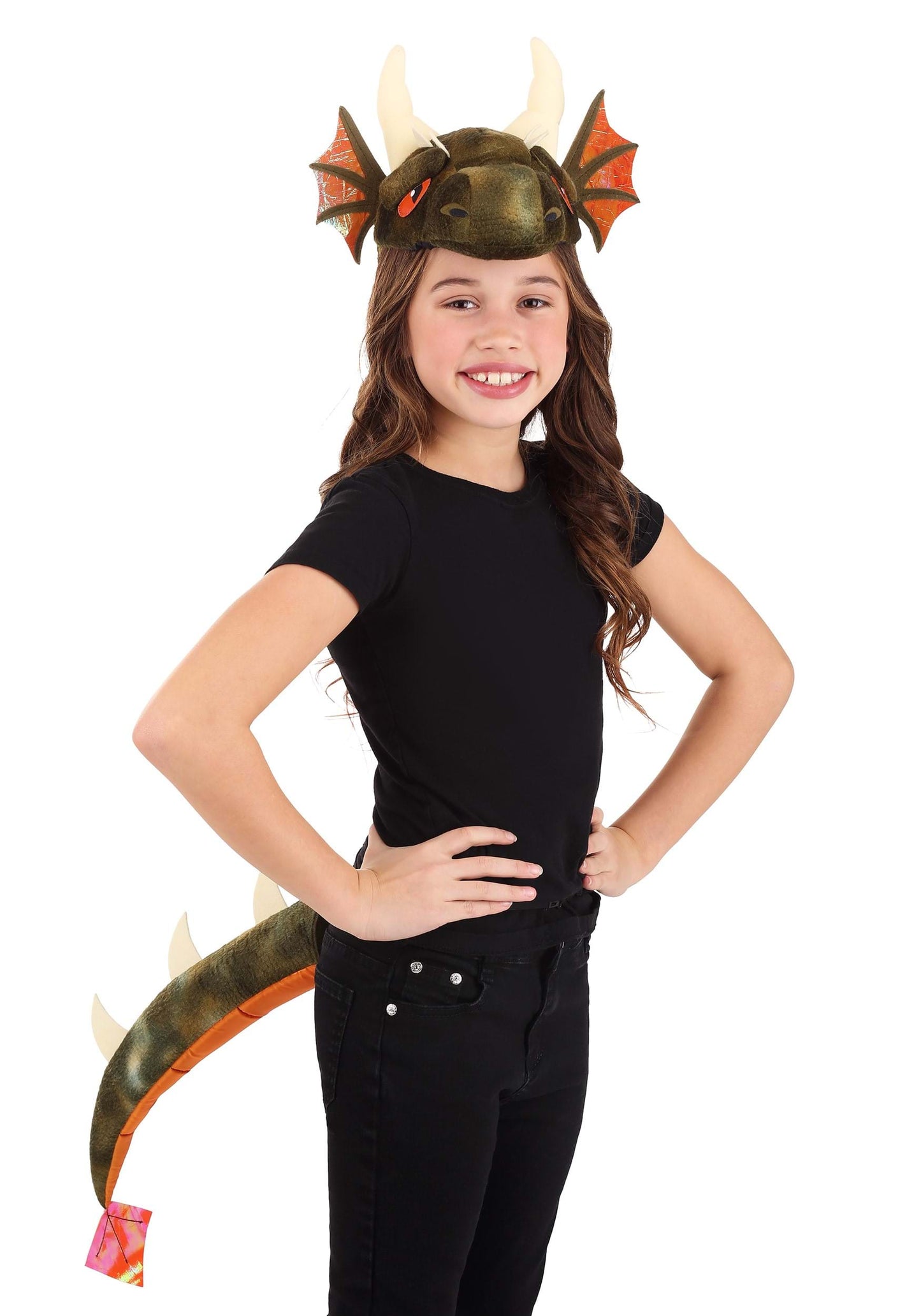 Dragon Soft Headband & Tail Costume Accessory Kit