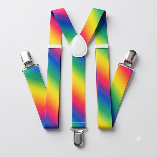 SUSPENDER RAINBOW PRINT