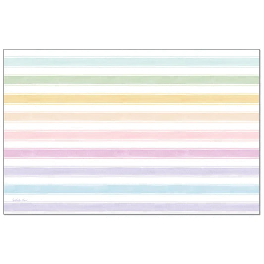 Spring Stripes 24 Premium Paper –  Placemat 17" x 11"