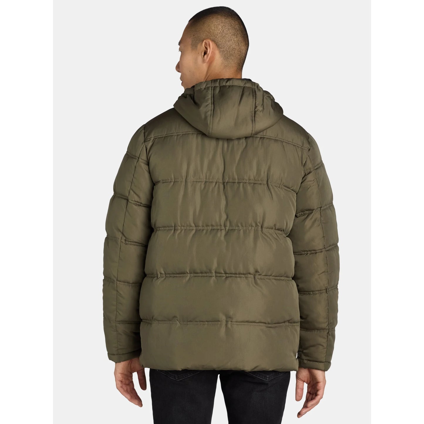 4 Pocket Quilted Heavy Puffer Forest
