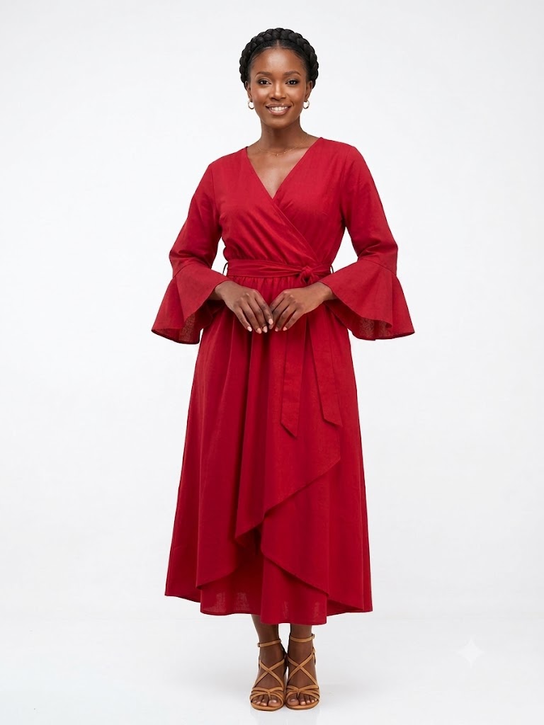 Dress Red Women - Etnia Negra