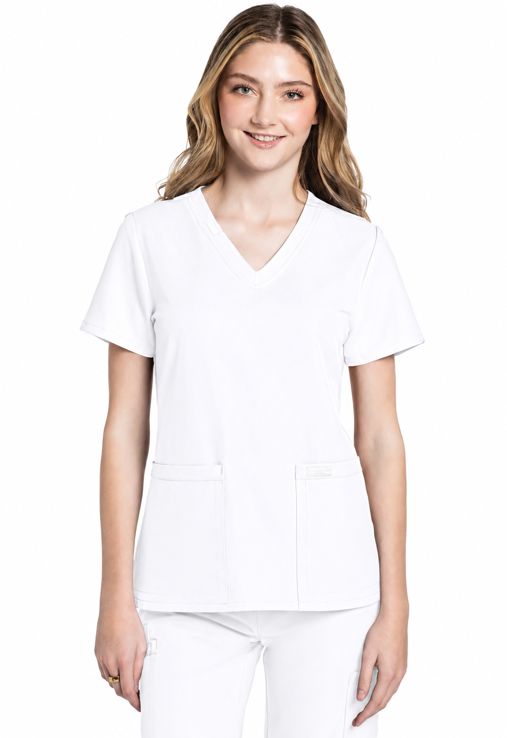 Top blanco de cuello