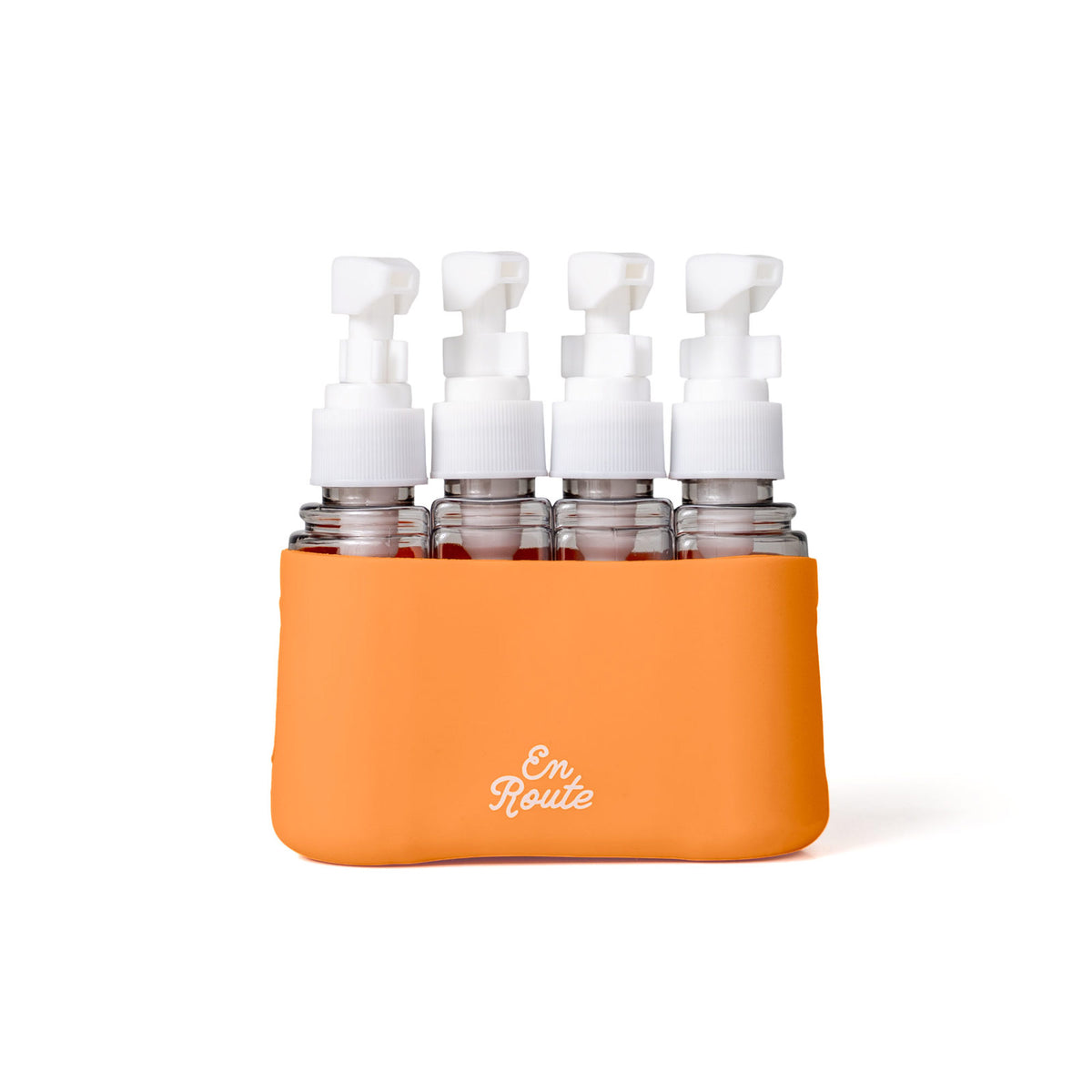 En Route Bon Voyage 4 Piece Travel Bottles Orange