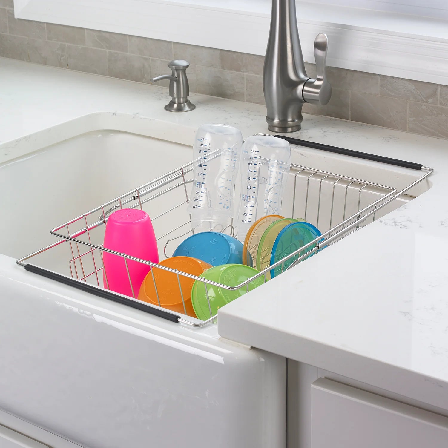 Expandable In-Sink Dish Rack