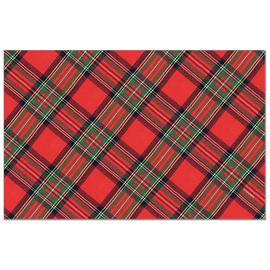 Christmas Plaid 24 Premium Paper –  Placemat 17" x 11"