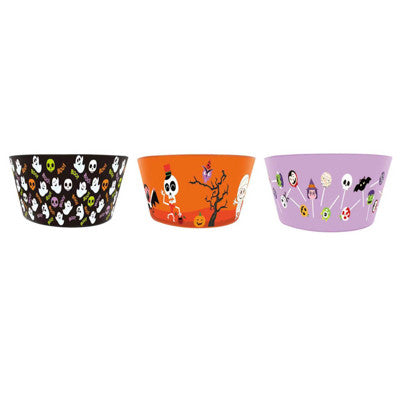 Candy Bowl Halloween Printed 3Asst 10.75 X 5.32