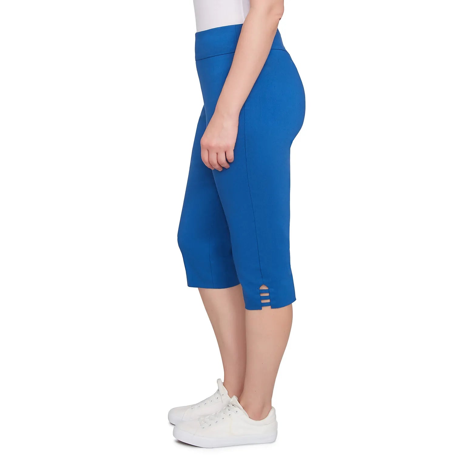 Ladder Hem Americana Clamdigger Blue  -Ruby Rd
