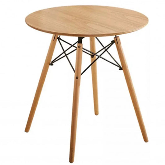 Modern Minimalist Small Round Table Casual Business Brown