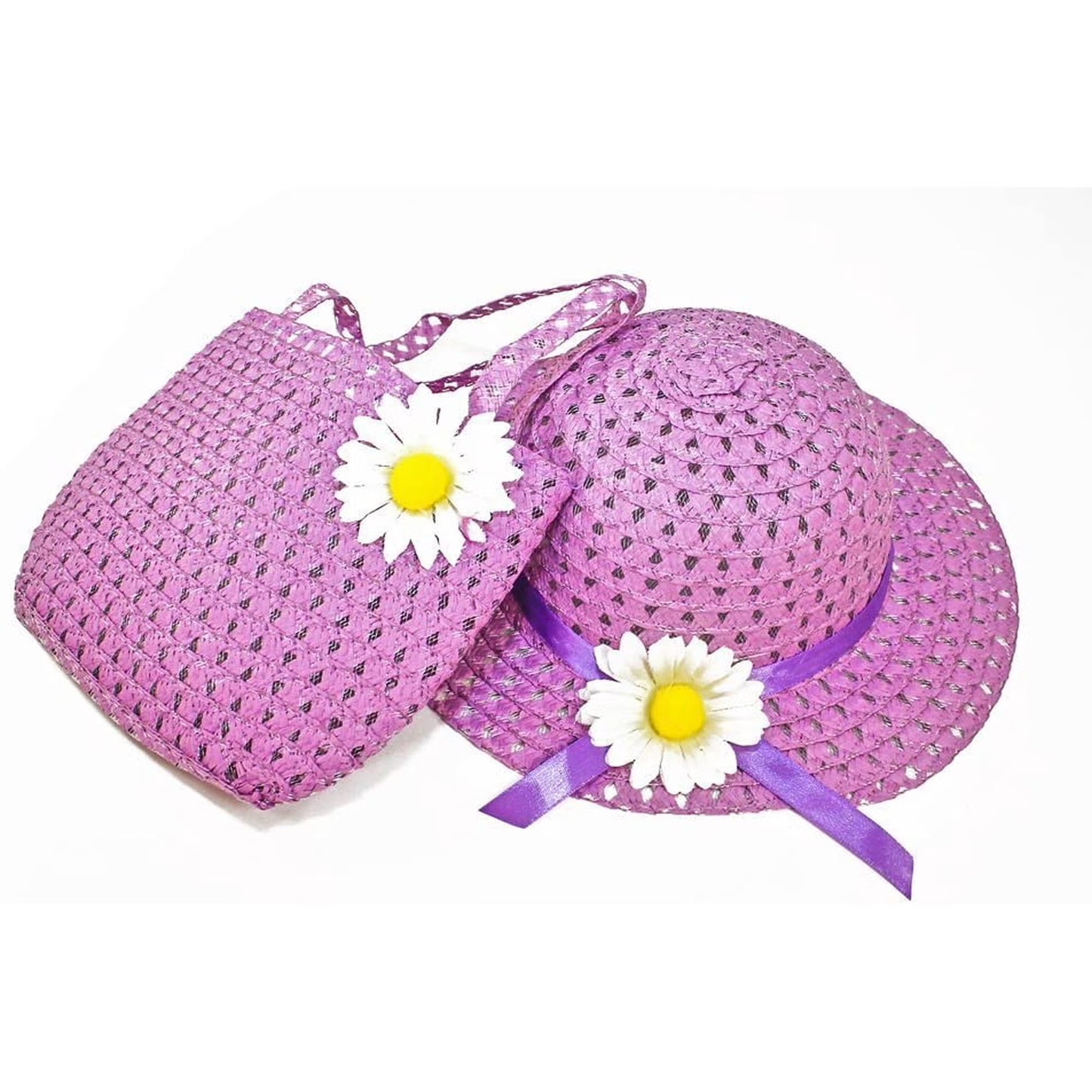 Tea Party Hat and Bag Set Purple