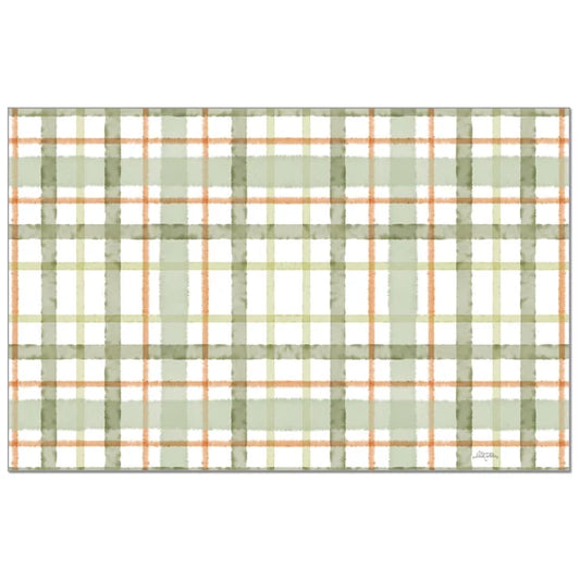 Farmhouse Plaid 24 Premium Paper –  Placemat 17" x 11"