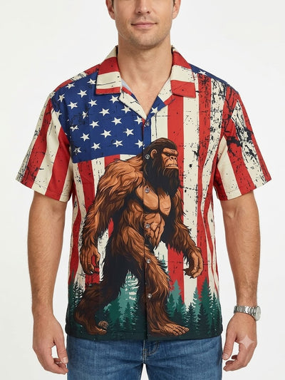 Poly Print Hawaiian Shirts BIGFOOT USA