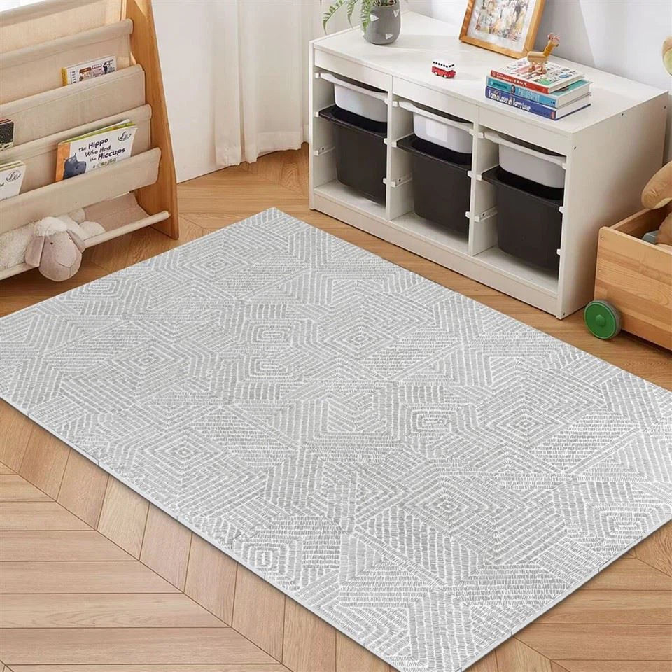 Mat with Design 6 Pieces - Greyish