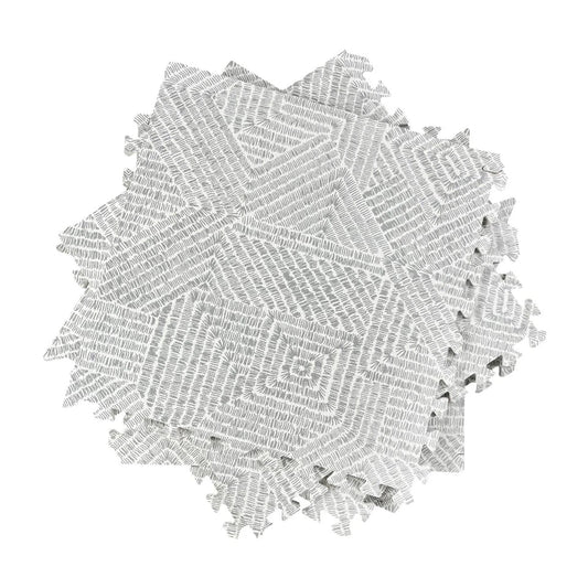 Play Mat with Design 6 Pieces - Greyish