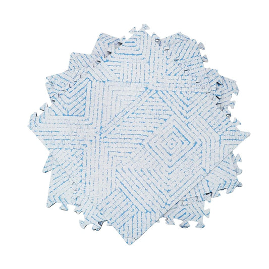 Play Mat with Design 6 Pieces - Blue