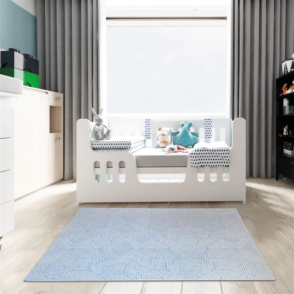 Mat with Design 6 Pieces - Blue