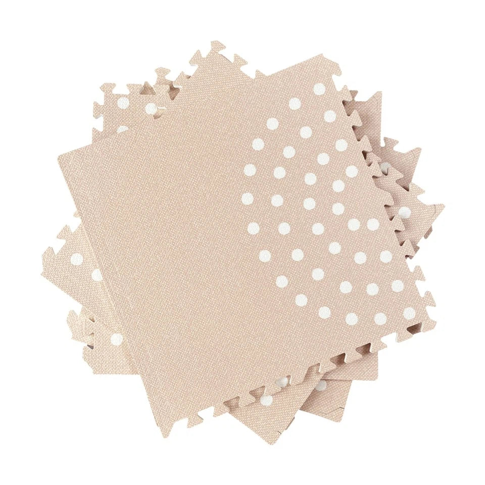 Play Mat with Design 6 Pieces - Pink Blush