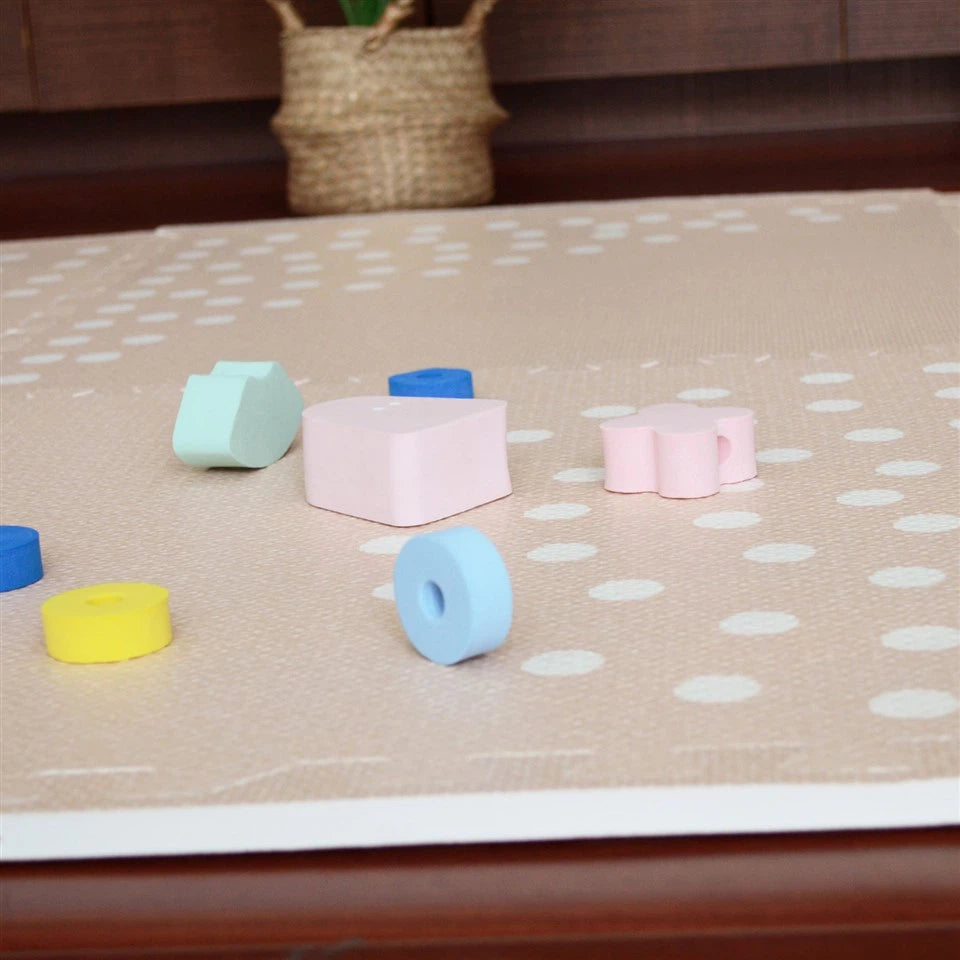 Play Mat with Design 6 Pieces - Pink Blush