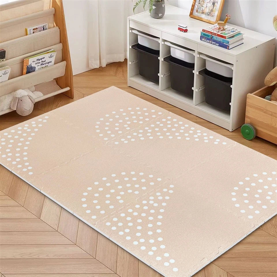 Play Mat with Design 6 Pieces - Pink Blush