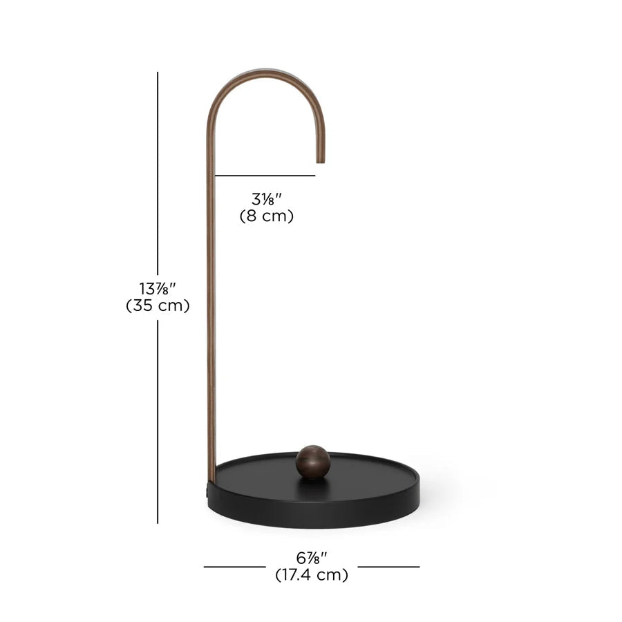 Bellwood Paper Towel Holder Black / Walnut