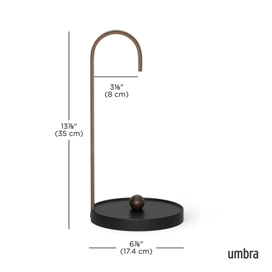 Bellwood Paper Towel Holder Black / Walnut