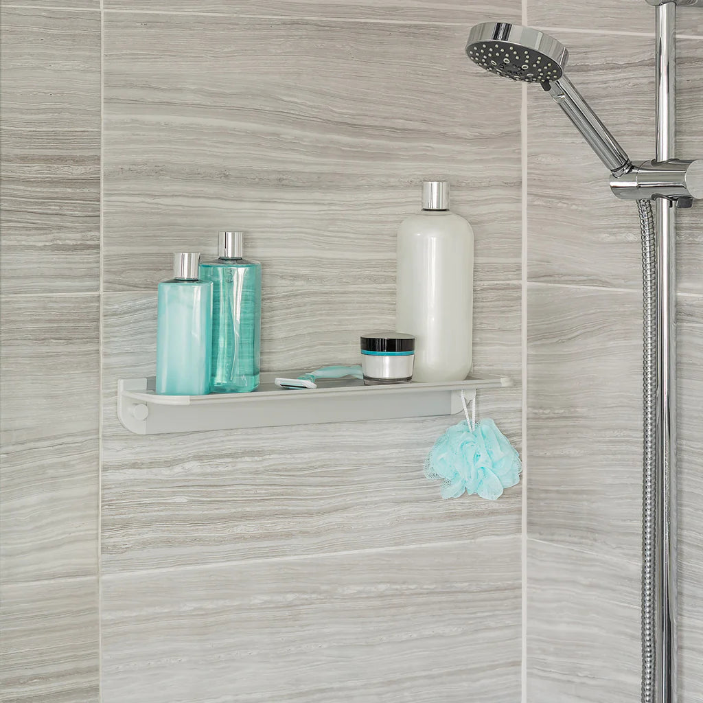 Glide Shower Shelf grey Aluminum