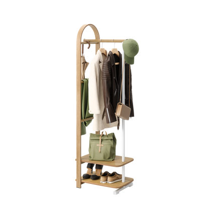 Bellwood Coat Rack White /Natural