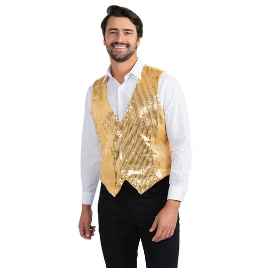 Gold Sequin Vest - Adult