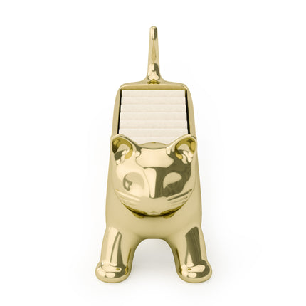 Ali Cat Ring Holder Brass
