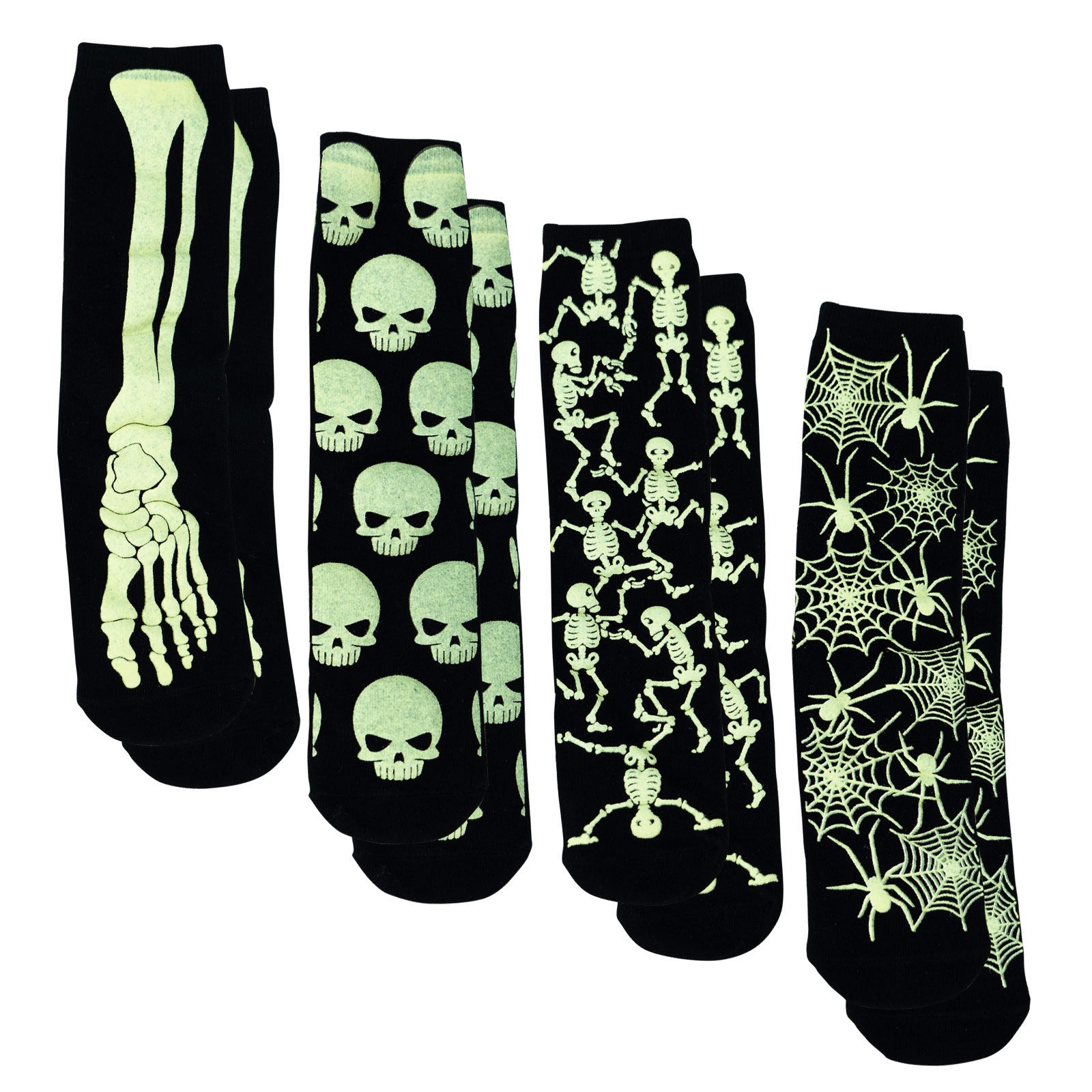 Funny Bones Glow in the Dark Socks