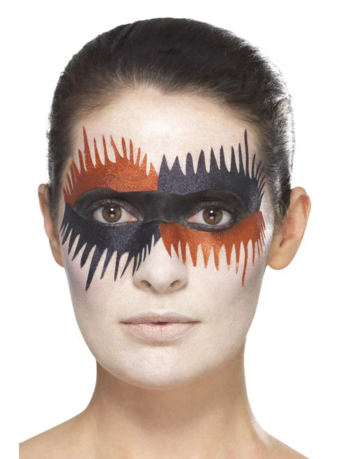 Harlequin Make-Up Kit, with Face Stickers