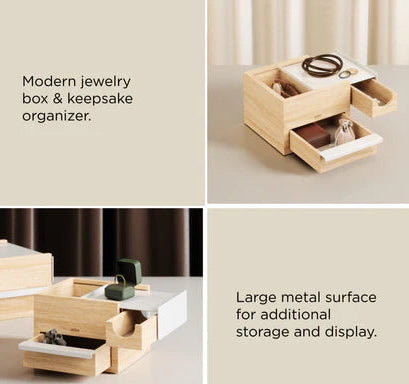 Stowit Mini Storage Box White-Natural