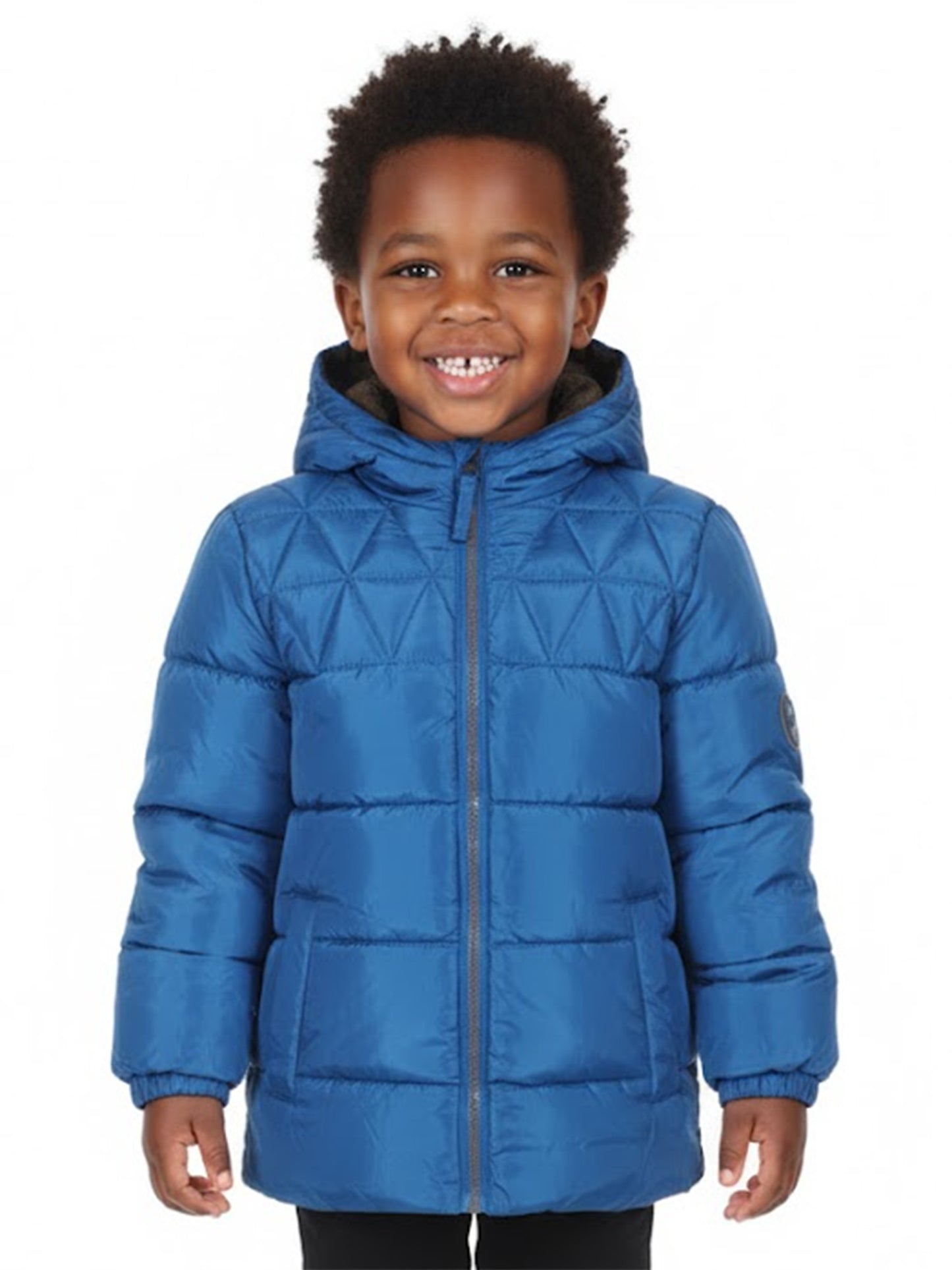 New Solid Puffer Dark Blue